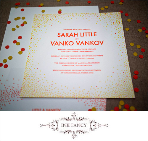 Ink Fancy Wedding Invitations | junebugweddings.com