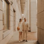 Surprisingly Glam Courthouse Wedding
